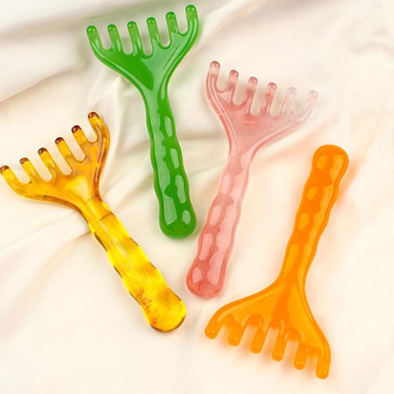 Head Massager Resin Deer Antlers Scalp Massage Gua Sha Head Relax Relief Stress Improve Sleep Scalp Scraping Massager