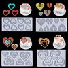Heart Shape Chocolate Silicone Mold Cookie Wedding Cake Toppers Tools Heart Shaped Silicone Mold Resin Soft Candy Chocolate Jelly Gummy Ice