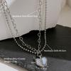 Vintage Goth Heart Pendant Choker Clavicle Chain Necklace For Women Girl Punk Collar Aesthetic Y2K Jewelry Gift