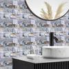 10pcs Cement Stone Brick Marble Tiles Sticker Kitchen Backsplash Oil-proof Bathroom Washbasin Peel & Stick Waterproof Art Wall Decals