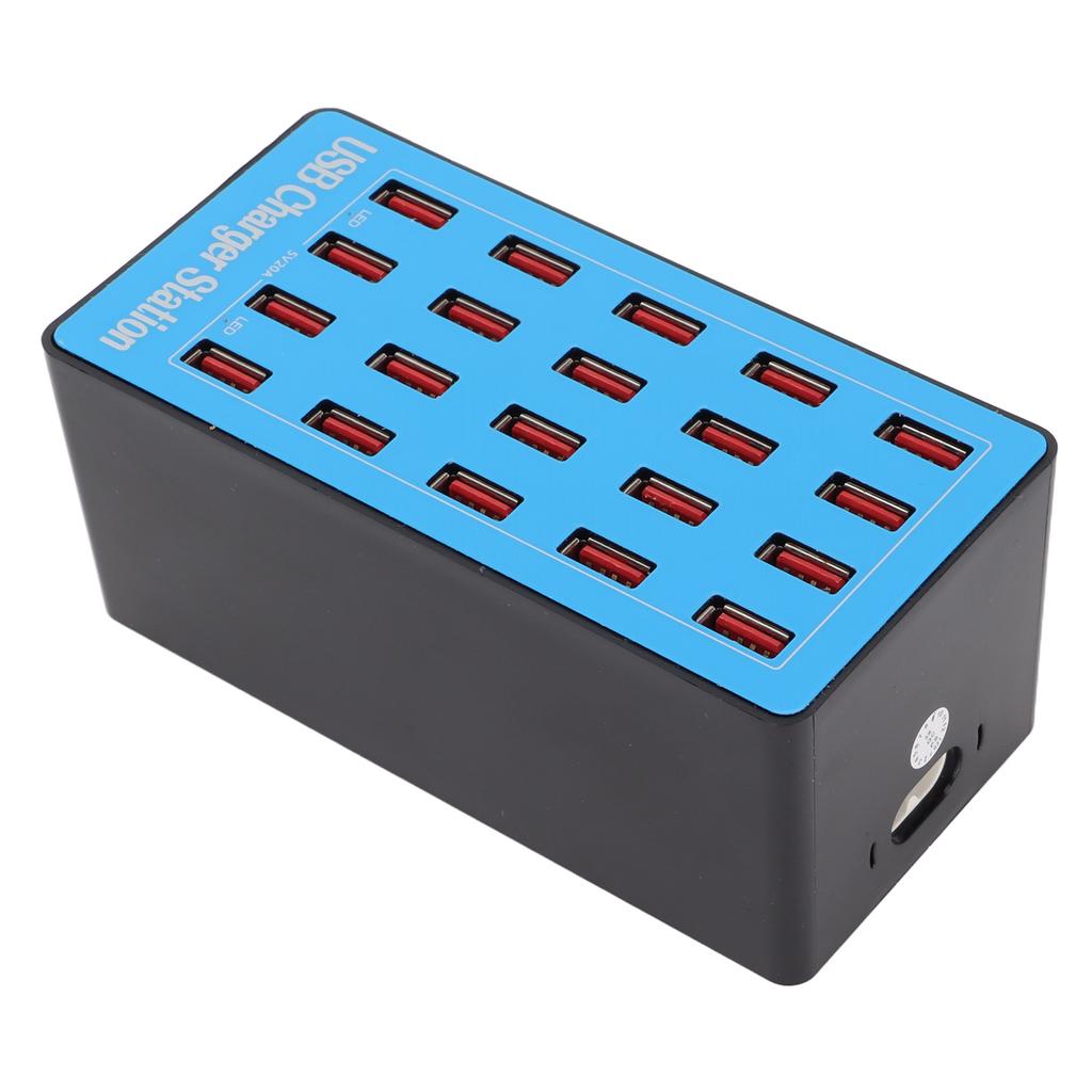 WLXA5+ 100 Вт 20-портовый USB-концентратор зарядное устройство настенный адаптер питания станция быстрой зарядки