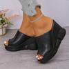 Fashion Woman Slippers Summer Platform Ladies Wedges Peep Toe Slides Female Solid Women Casual Outdoor Shoes Women's