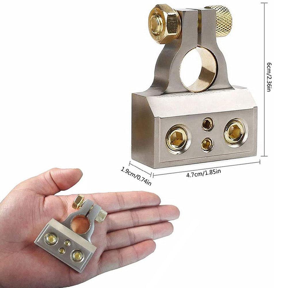 Отрицательная клемма Положительная клемма Автомобильный аккумулятор Клеммный зажим Соединительный комплект Позолоченный адаптер Комплект автомобильных аксессуаров