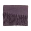 Solid Color Mohair Loop Yarn Scarf Women's Autumn and Winter New High-end Versatile Warm Scarf Shawl Dual-purpose