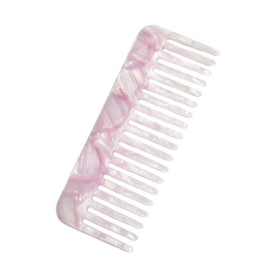 Cellulose Acetate Hair Comb Wide Teeth Anti-static Scalp Massage Pocket Comb Marbling Men Women Wet