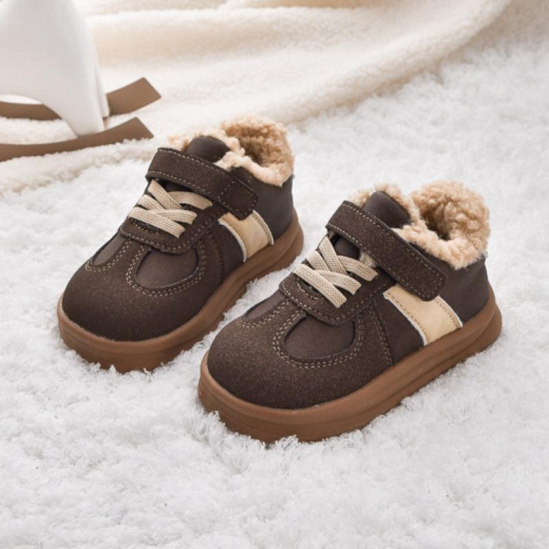 Водонепроницаемые зимние теплые ботинки, спортивная обувь, детские хлопковые ботинки 22-31