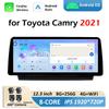 Интеллектуальная система 12,3-дюймовый сенсорный экран для Toyota Camry 2021 Беспроводная Carplay Android OS Bluetooth Вентилятор охлаждения DSP Stereo No 2 din
