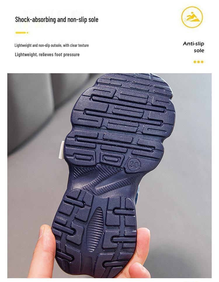 Детские нескользящие спортивные сандалии с закрытым носком на липучке - Мягкая подошва, пляжная обувь для мальчиков и девочек, от малышей до детей постарше