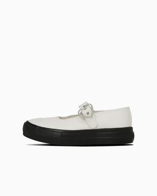 AS LIGHT PLTS MJ HEARTBUCKLE OX Размер см Кроссовки, Белый/Черный, 24.0