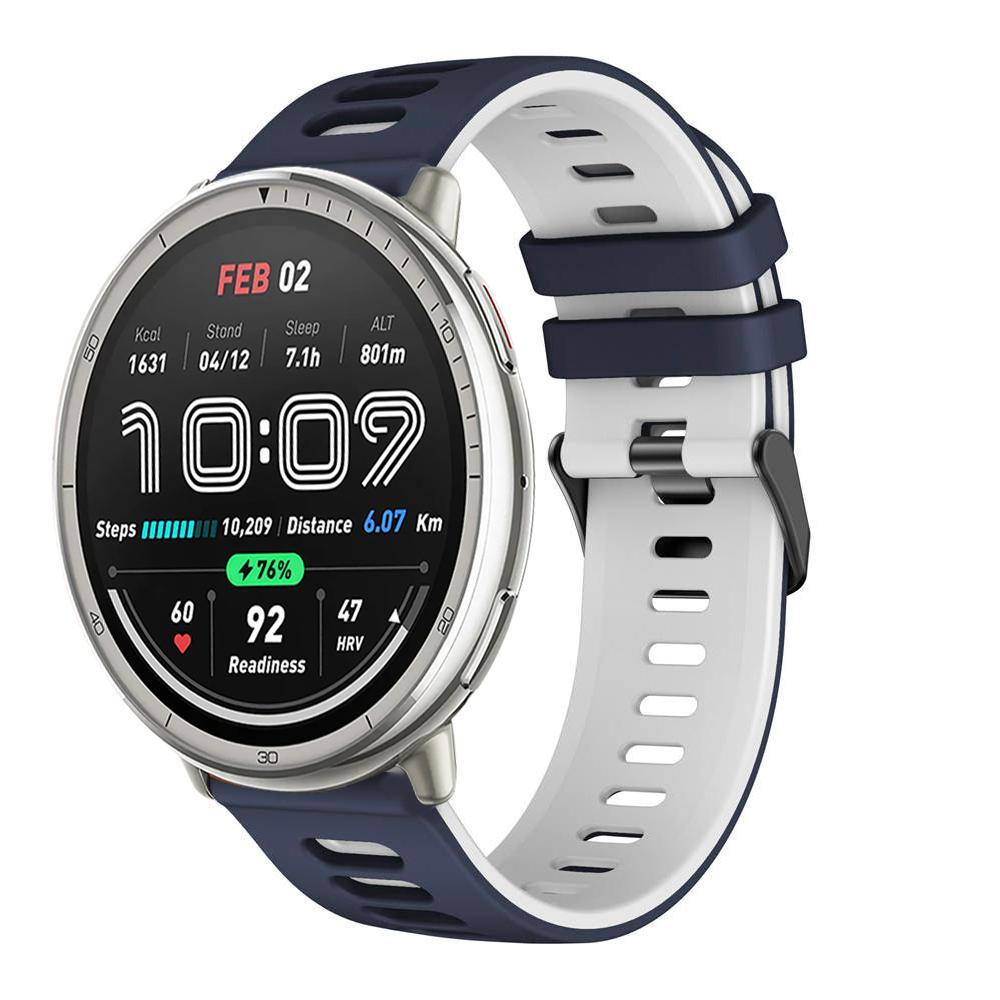 Силиконовый ремешок 20 мм 22 мм для Amazfit Active 2/GTS 4 mini 3 2 2e/Bip-U-lite Браслет для Amazfit GTR/Balance/Bip 5 6/Stratos Ремешок