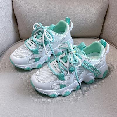 Модные женские сетчатые кроссовки с массивной подошвой, дышащая вулканизированная обувь, модные кроссовки для бега, летние женские туфли на платформе, повседневная обувь для ходьбы