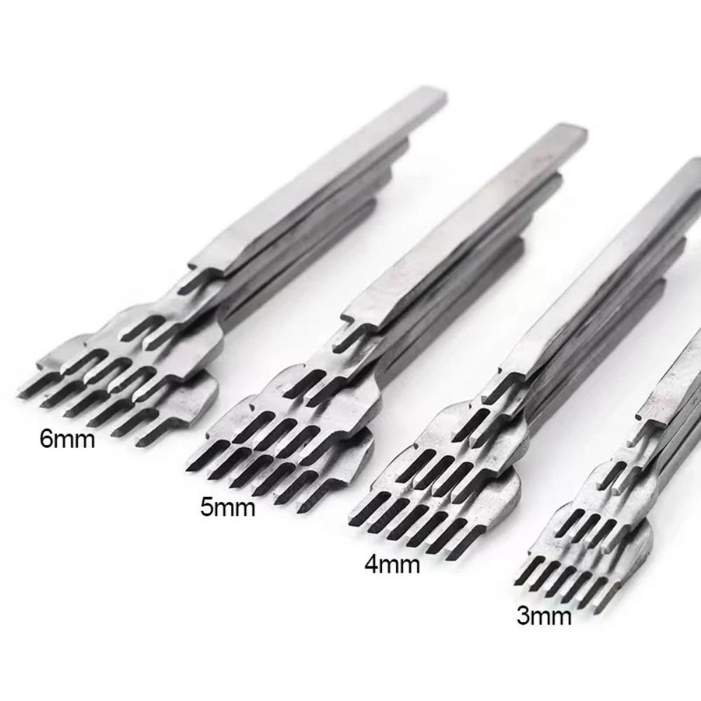 Prong DIY Leather Hole Punch Tool Diamond Chisel Leather Carving Punch Hole Work