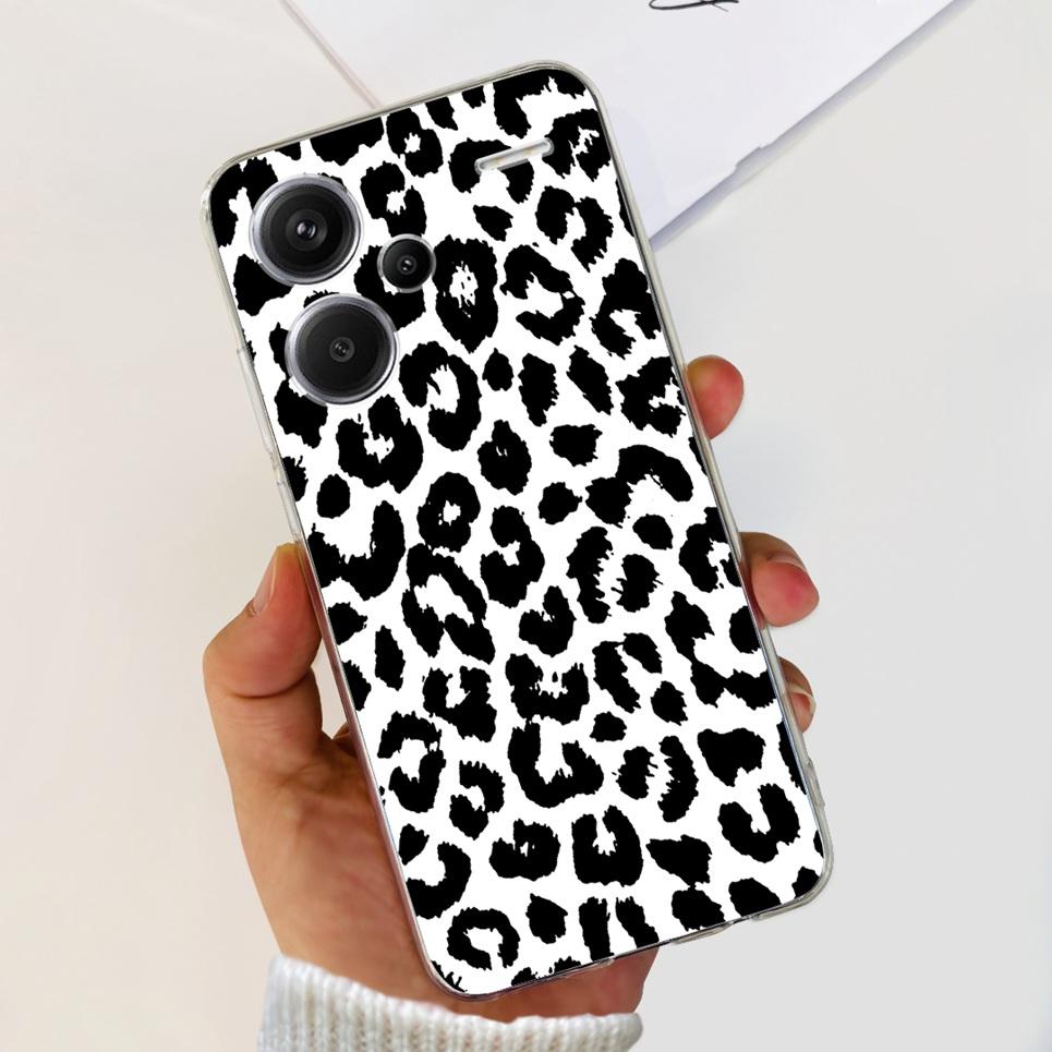 For Xiaomi Redmi Note 13 Pro Plus Pro+ Case Transparent New Fashion Pattern Soft TPU Etui For Xiaomi Redmi Note 13 4G 5G Bumper