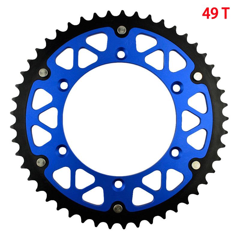 Motorcycle 520 45T 46T 47T 48T 49T 51T 52T Rear Sprocket For YAMAHA TTR230 YZ450R YZ250 YZ125 WR450F WR400 WR426 WR125P WR250R