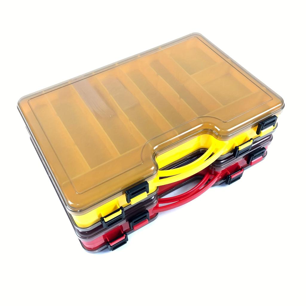 Ящик для инструментов для морской рыбалки, пластиковый большой ящик для аксессуаров, многосекционный, удобный ящик со вставками, кейс для хранения LUYA