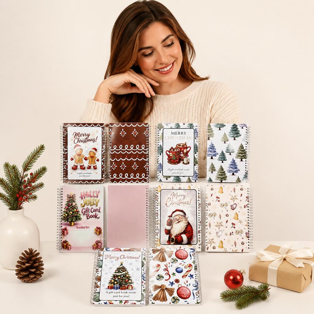 Christmas gift card album – durable binding, suitable for various occasions, and can be used to create memorable keepsakes for a wide range of