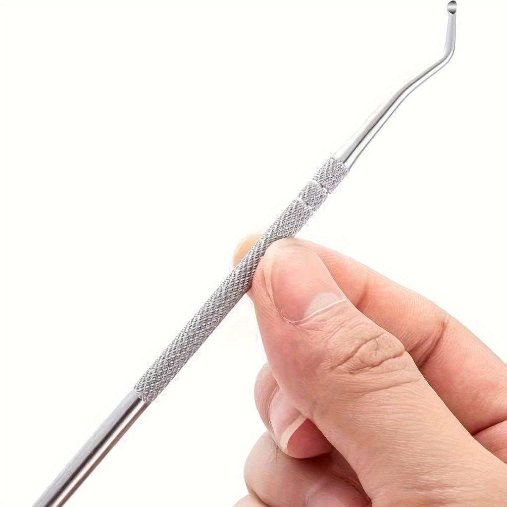 1/3/10pcs Stainless Steel Double Head Toenails Lifter, Ingrown Toenails Nail Lifter, Toe Nail Dirt Remover Tool, Pedicure Tools