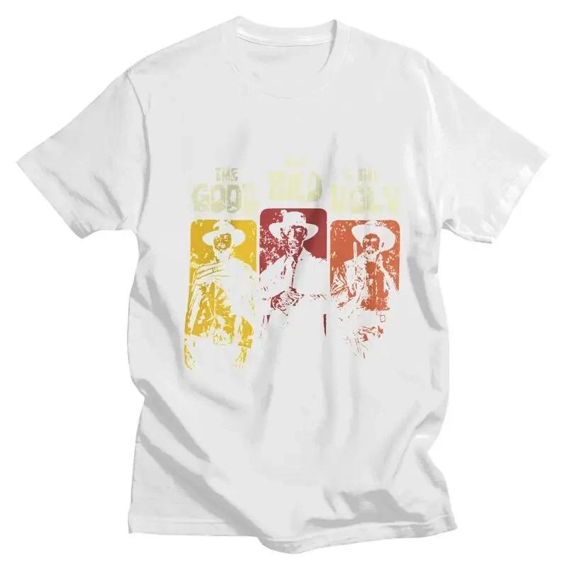 The Good The Bad and The Ugly Men T Shirt Tees Clint Eastwood Tshirts Short-Sleeve Il Buono Brutto Cattivo T-shirt Graphic