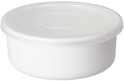 Круглый контейнер для хранения Noda Horo серии White, 14 см, Сделано в Японии, RD-14