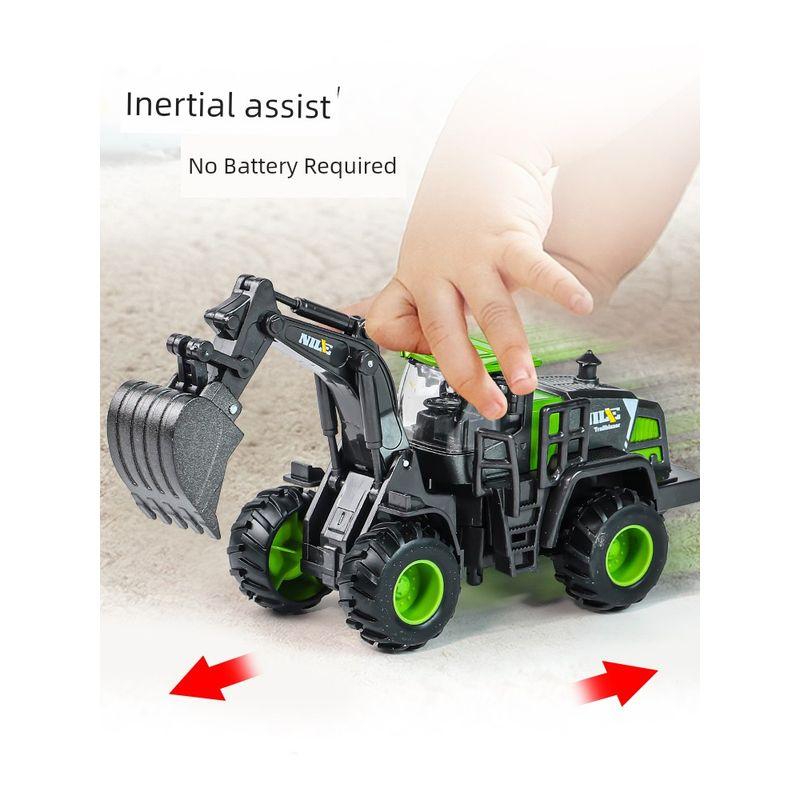 Детский набор инженерной техники из сплава Экскаватор Развивающие игрушки для мальчиков 2-4 лет 6 Кран Каток Бетономешалка