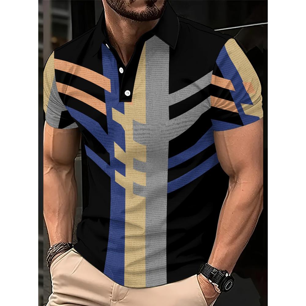 Летняя мужская рубашка-поло - Дизайн с 3D-печатью