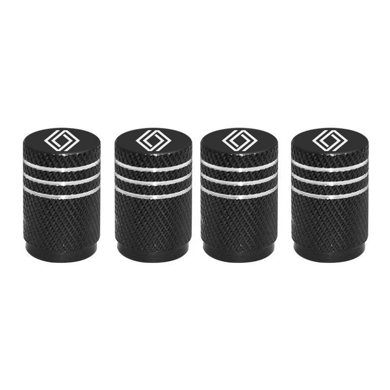 ZKMD1 4PCS Car Tire Valve Stems Cap Aluminum Wheel Air Valve Cap For Renault Megane 2 3 Duster Logan Clio 4 Scenic 2 Capt