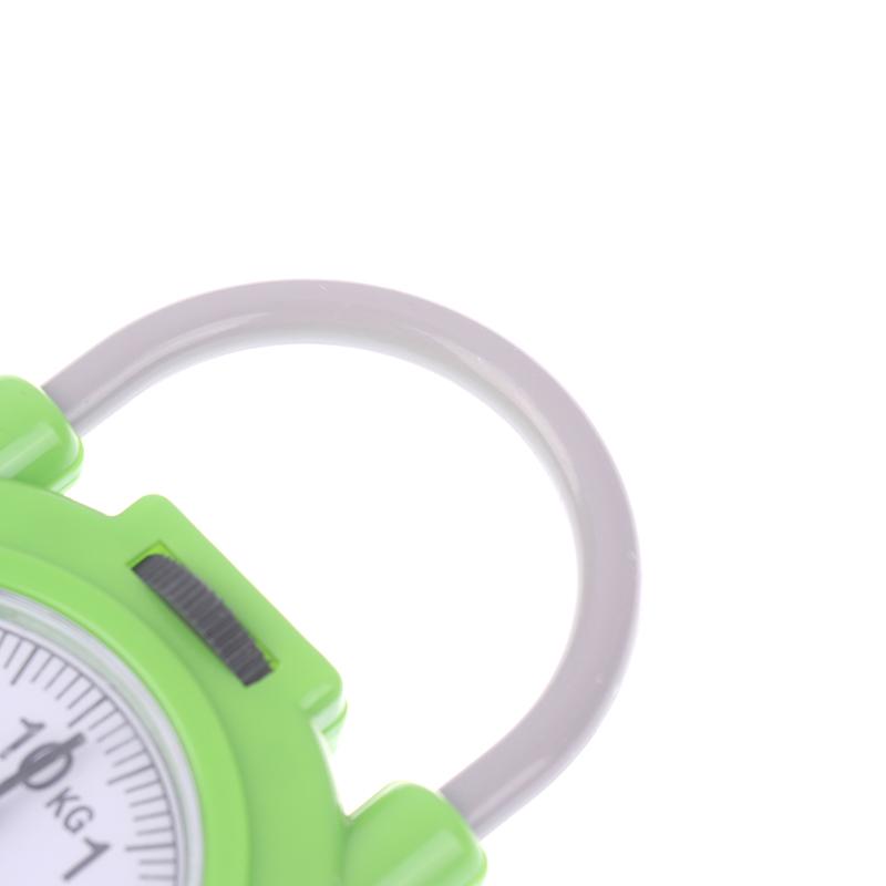 1 шт. 10 кг Карманные ручные весы для багажа Пружинные портативные весы для чемодана Ручные весы для взвешивания сумки для путешествий Крючок для взвешивания рыбы