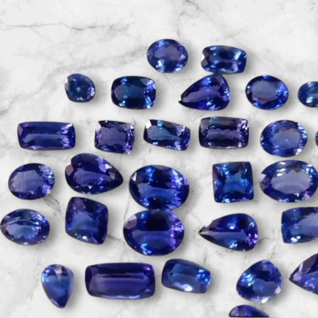 AA+ Quality Natural Tanzanite Gemstone, Loose Tanzanite Stone, Mix Shape Loose Gemstone, Tanzanite Lot, Natural Gemstone Lot.