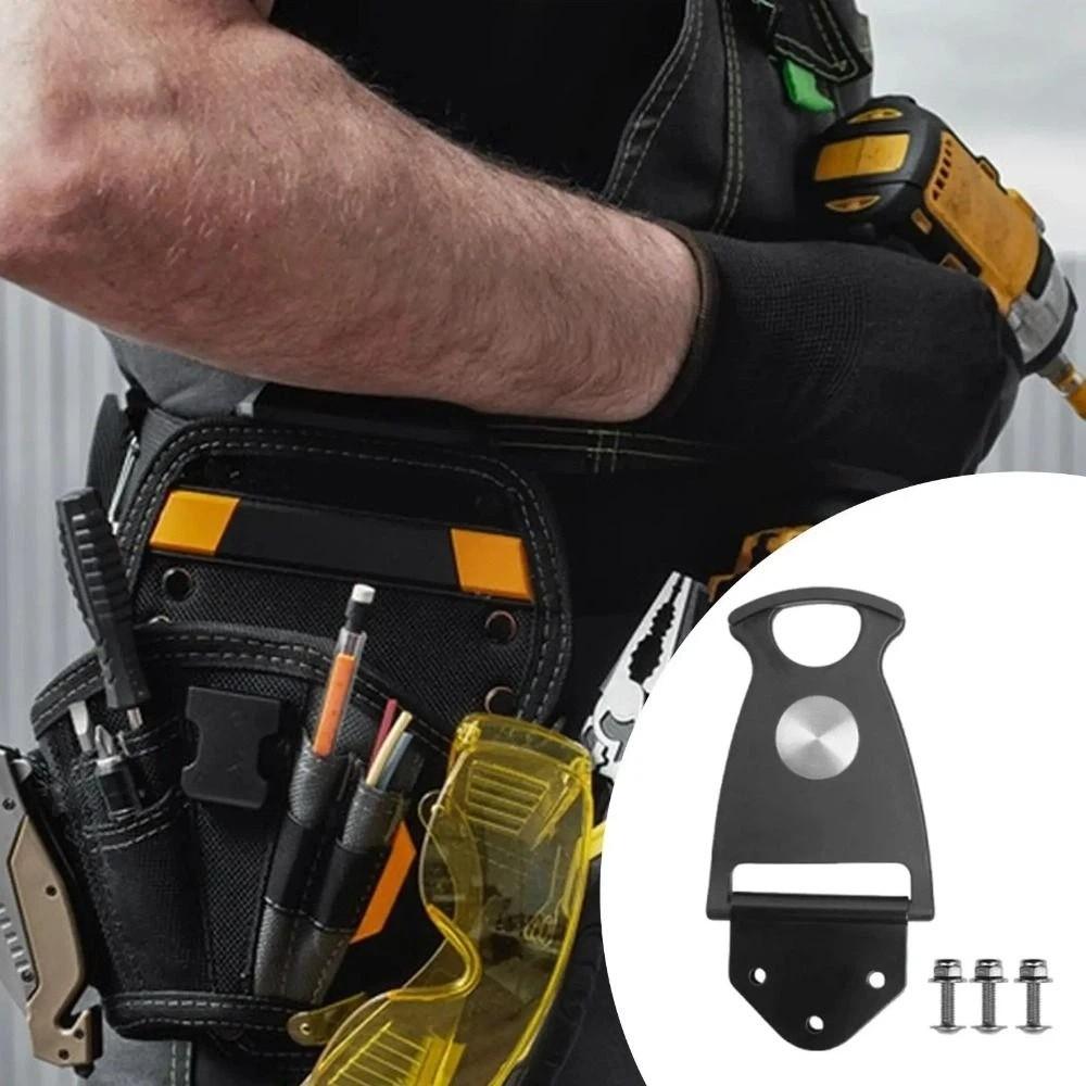 Solid Material Rotatable Quick Hang Hook Electrician Waist Belt Pouch  Daily Repair Scenarios