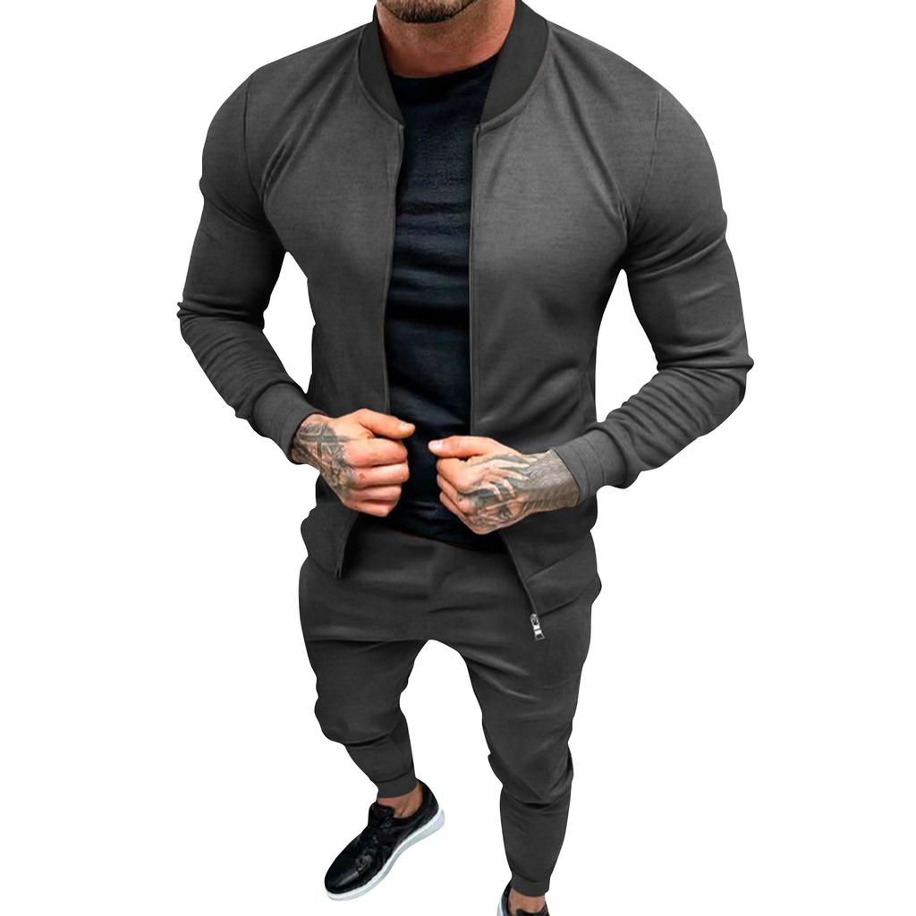 Мужская зимняя толстовка с длинными рукавами, толстовка с капюшоном, комплект спортивных брюк, топы, кардиган, куртка с капюшоном, комплект брюк