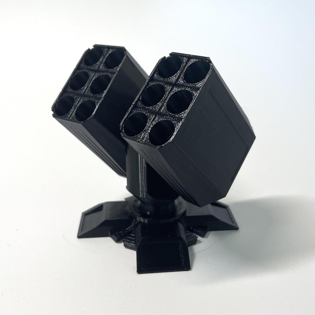 3D-печатный держатель для ручек "Зенитное орудие" - Уникальный подарок для военного энтузиаста