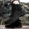 Large Size 46 Super Warm Men's Hiking Boots Winter Trekking Tourism Shoes Wear-resistant Tactical Sneakers Women Mountain Boots