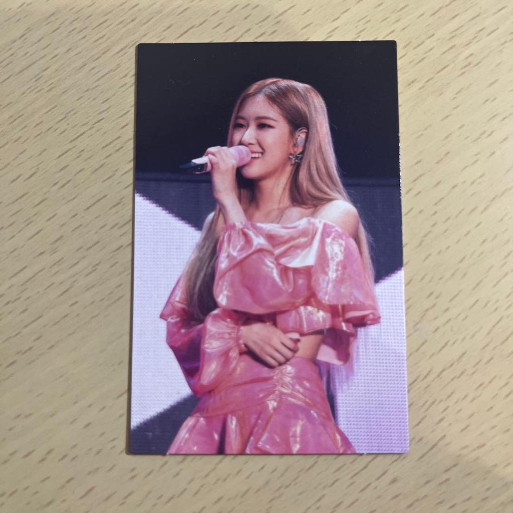 [USED] BLACKPINK Trading Card Rosé Seoul Concert Live DVD Rose Pink