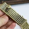 Bronze Small Bamboo Raft Incense Burners Ornaments Vintage Incense Base Incense Stick Holder Stand Tray Ash Catcher Plate