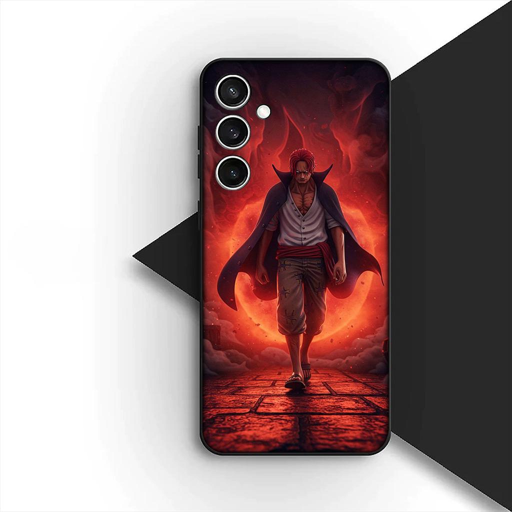 Casing for Apple iPhone 17 Pro XS Max Air 6 7 8 Plus 5 + SE 2022 SE2 16E Phone Cover Soft Case Red Hair One Pieces Luffy Shanks