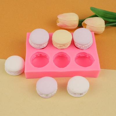 6 отверстий 3D Macaron силиконовые формы для торта шоколадный десерт мыло формы кухонные инструменты для выпечки украшения торта форма из полимерной глины