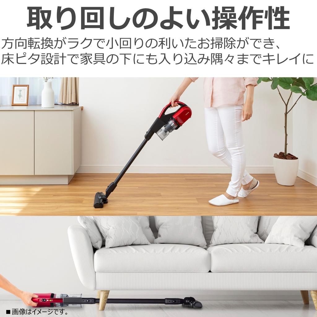 Беспроводной пылесос Toshiba, пылесос для дома, простой в уборке, Tourneo V, стандартный вес, легкий, VC-CL1700-R 1,8 кг