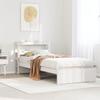 VidaXL Bed Frame with Headboard Without Mattress White 75x190 Cm 3305980