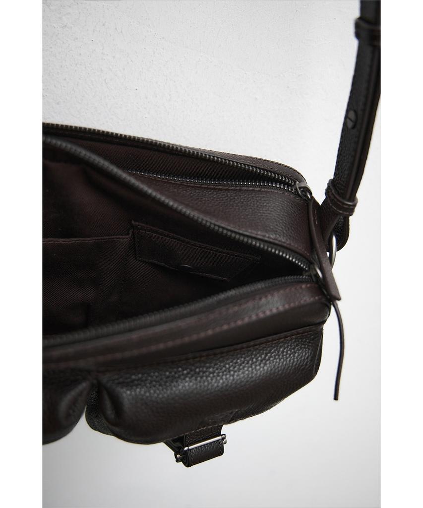 Youth Leather Camera Bag - Brown