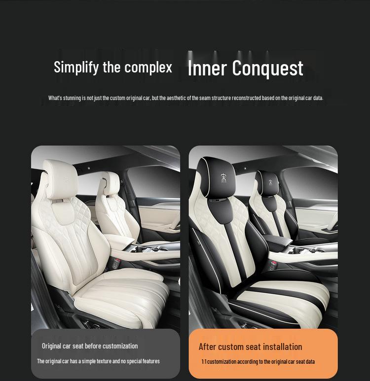 Custom Leather Car Seat Covers for BYD DiSong L EV (Five-Seater)