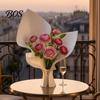 3D Printed Flower Holder Vase for Fresh Flowers, Modern Minimalist Arrangement Home Decoration with Built-in Tube Living Room Desktop Art Ornament