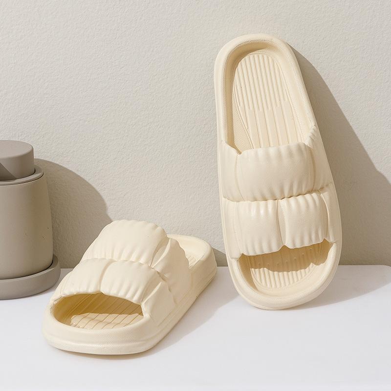 Fashion Indoor Home Soft Sole Cloud Slippers Women Summer Beach Thick Platform Female Flip Flops Eva Non Slip Sandals for Bathroom Slide