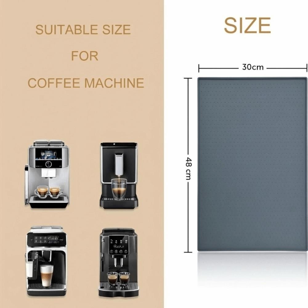 Non Slip Coffee Machine Mat Heat Resistant Bar Kitchen Draining Mat Silicone Placemat  Tea Mat