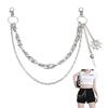 Punk Rock Waist Chain Metal Pants Belt Chains Fashion Pendant Pant Chain for Men Women