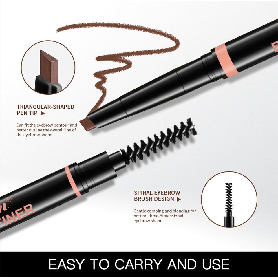 Lakerain  Waterproof and Sweat-proof Eyebrow Pencil, Rotating Eyebrow Pencil, Non-faint and Non-fading Wild Eyebrow Pencil