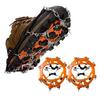 1 Pair Shoes Crampons with 45514 Stainless Steel Teeth Chain Non-Slip