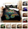 3D Printed Leopard Bedding Set Jungle Fierce Beast Quilt Cover Pillowcase 2/3pcs Men's and Boys' Cover Gift