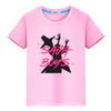Saja Boys Kawaii Tees Kpop Demon Hunters Print 100%Cotton T Shirt for Kids Boy 10year Cute Tops Anime Short Y2k  Girls Clothes