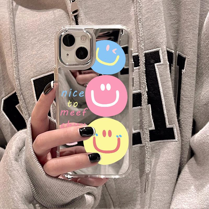 Чехлы для мобильных телефонов iPhone 11 13 XR 15 Pro Max 12 14 Pro Max Чехол iPhone 16 XS Max Зеркальный защитный чехол Зеркальный Изысканный мультяшный водонепроницаемый