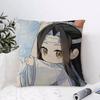 Mo Dao Zu Shi Cushion Cover Eco Linen Pillow Case DoubleSided Print Breathable Durable Zipper Home Decor Gift
